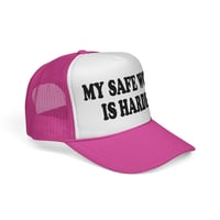 Image 20 of “My Safe Word Is Harder” Trucker Cap | Funny Slogan Mesh Hat