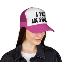 Image 22 of I Pee In Pools Trucker Cap | Funny Statement Mesh Hat