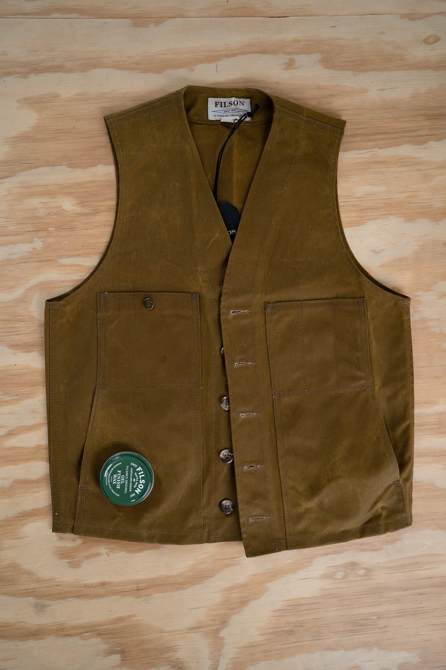 Image of Waxed Filson Vest 