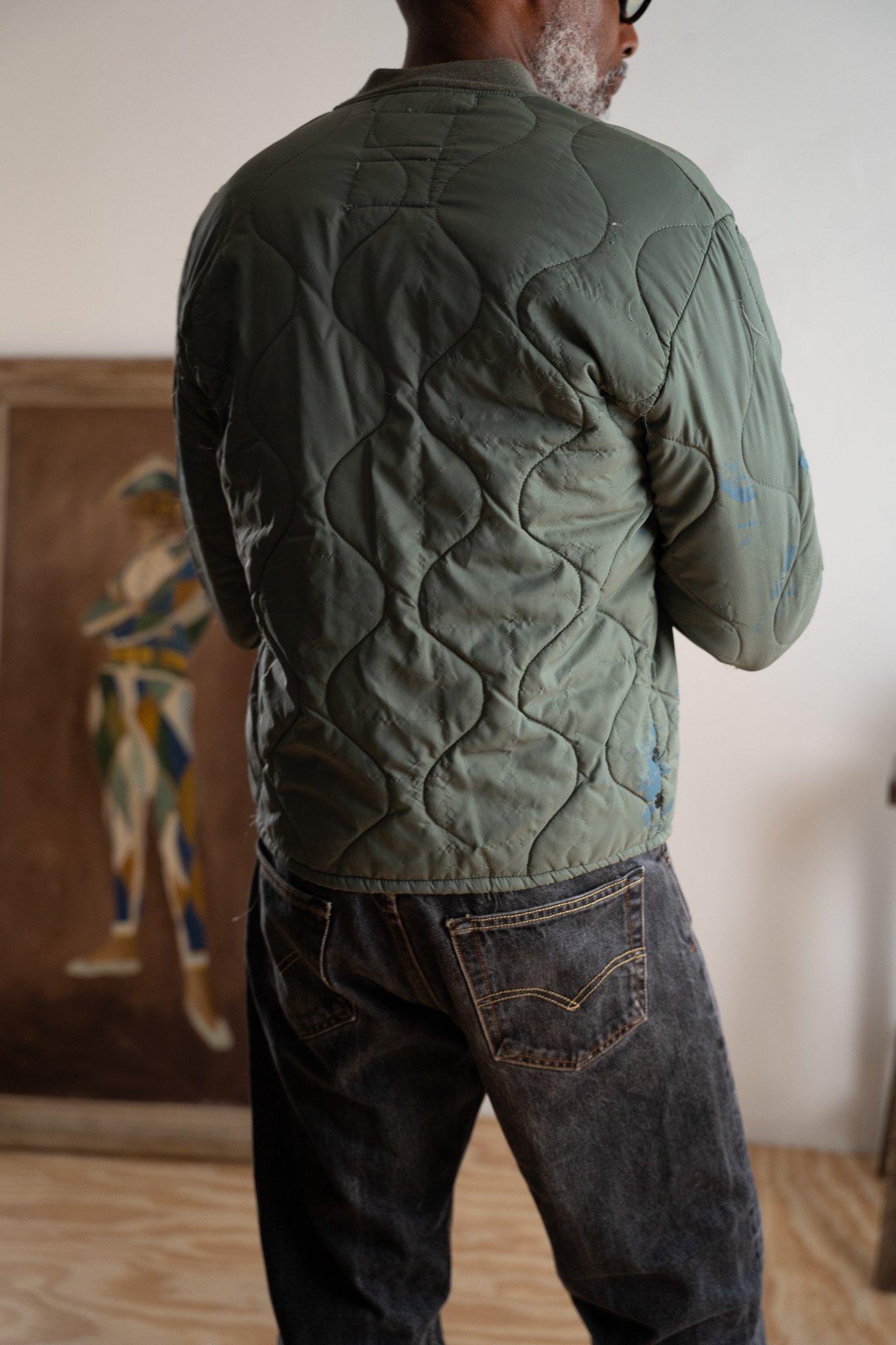 Image of Vintage Military Quilted Liner Jacket