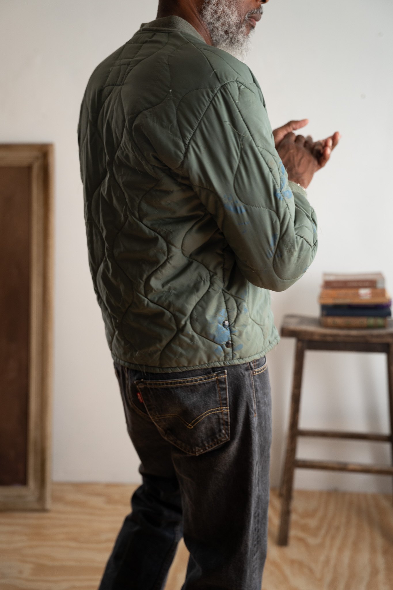 Image of Vintage Military Quilted Liner Jacket