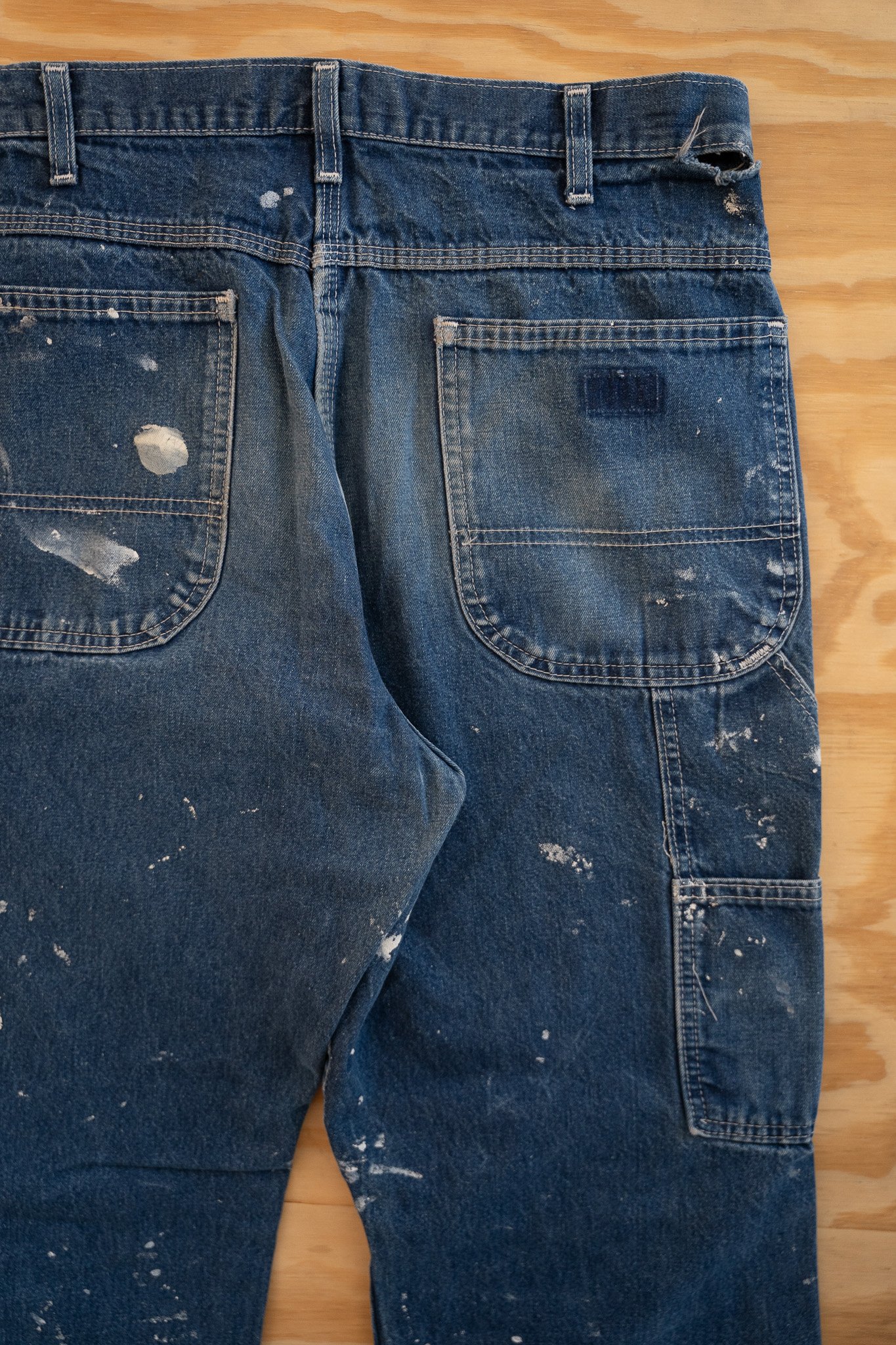 Image of Vintage Paint-Splattered Carpenter Denim