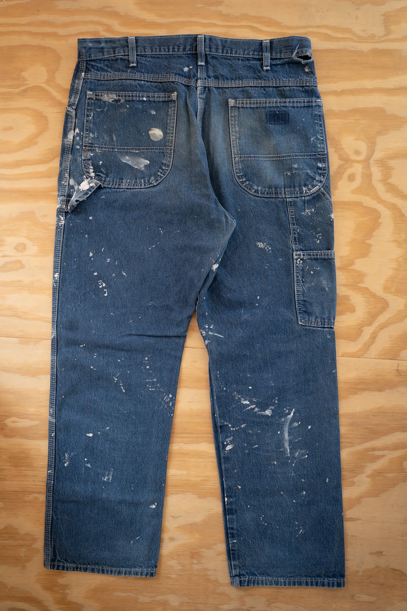 Image of Vintage Paint-Splattered Carpenter Denim