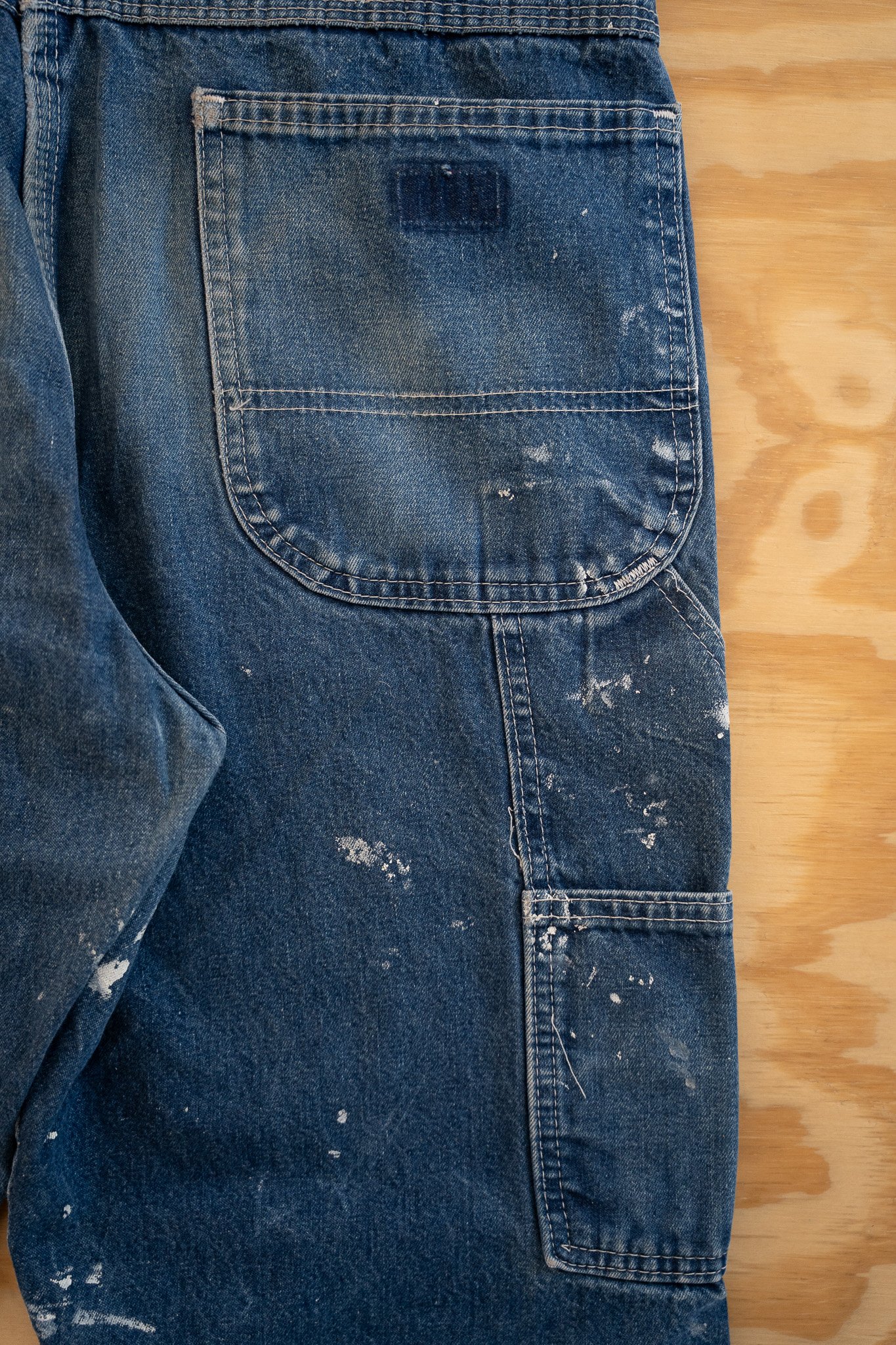 Image of Vintage Paint-Splattered Carpenter Denim
