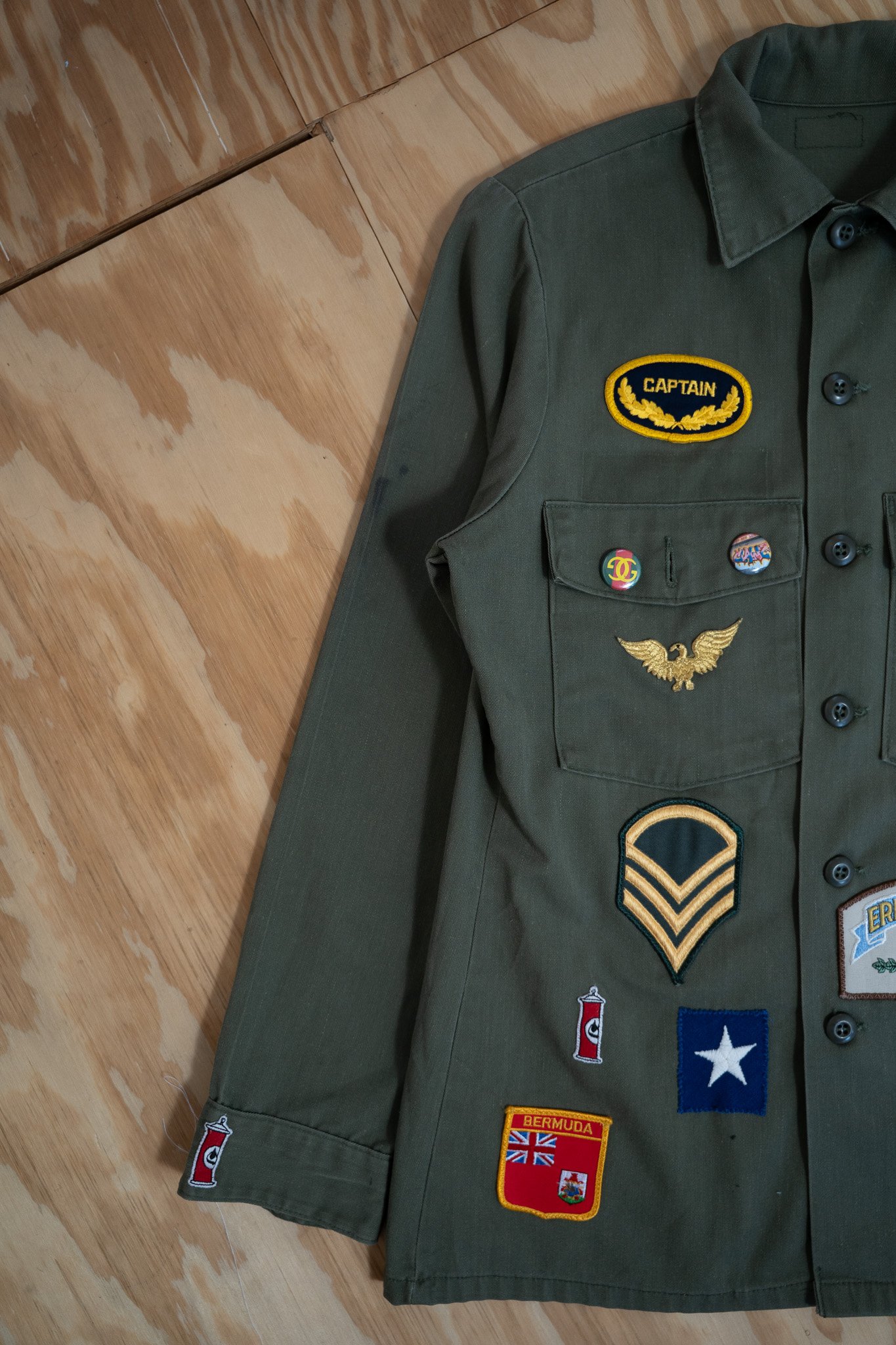 Image of Vintage Patchwork U.S. Army Field Shirt