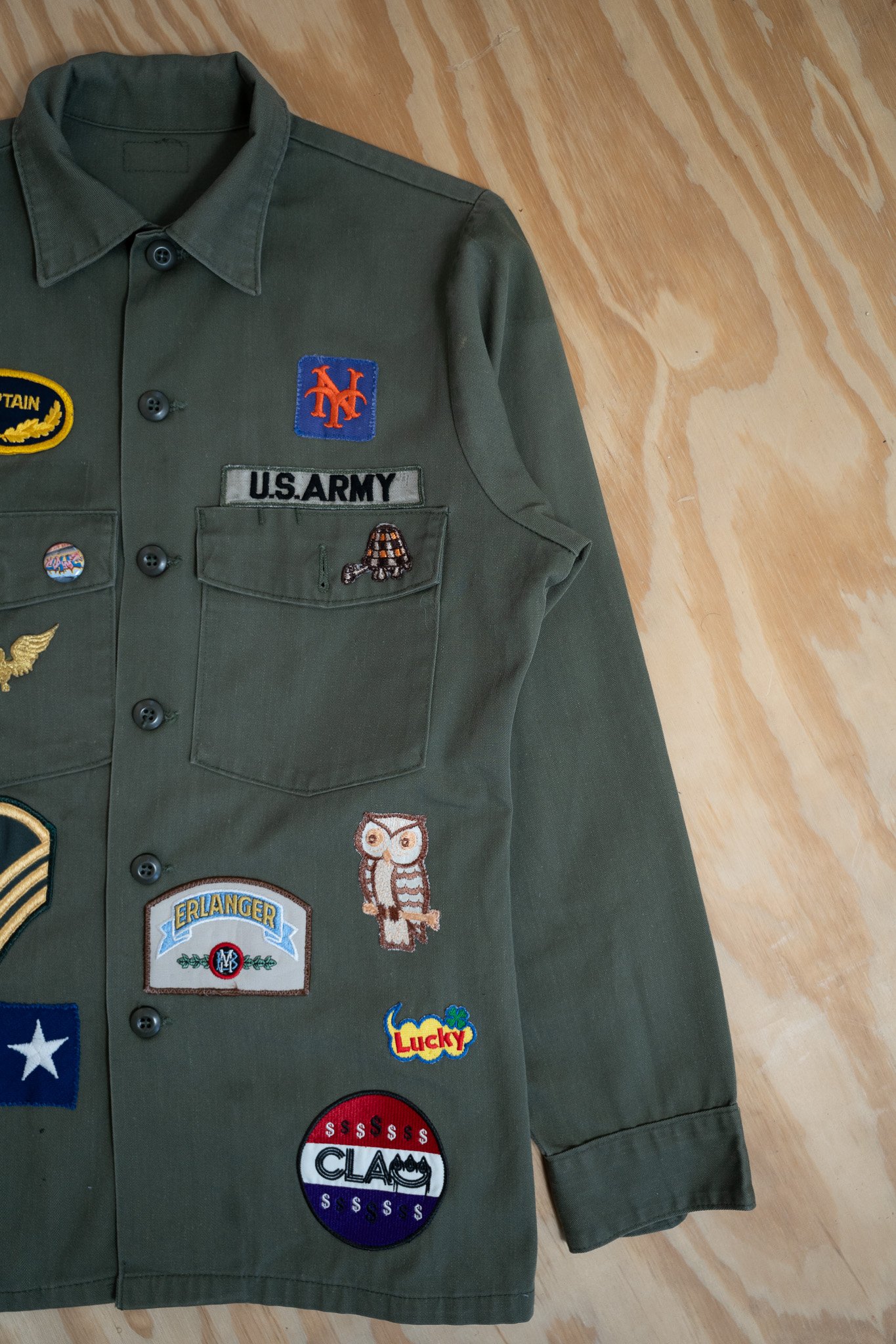 Image of Vintage Patchwork U.S. Army Field Shirt