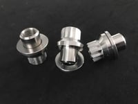Image 1 of #509 FORD 1/2 UNF 'Mag Wheel' stepped nuts- Titanium.