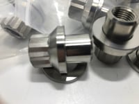 Image 7 of #509 FORD 1/2 UNF 'Mag Wheel' stepped nuts- Titanium.