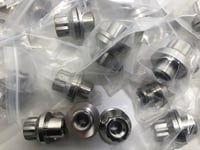 Image 8 of #509 FORD 1/2 UNF 'Mag Wheel' stepped nuts- Titanium.