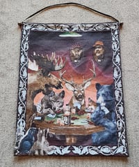 Wildlife Playing Cards Tapestry