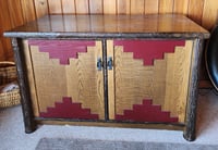 Image 1 of Western Theme Media Cabinet