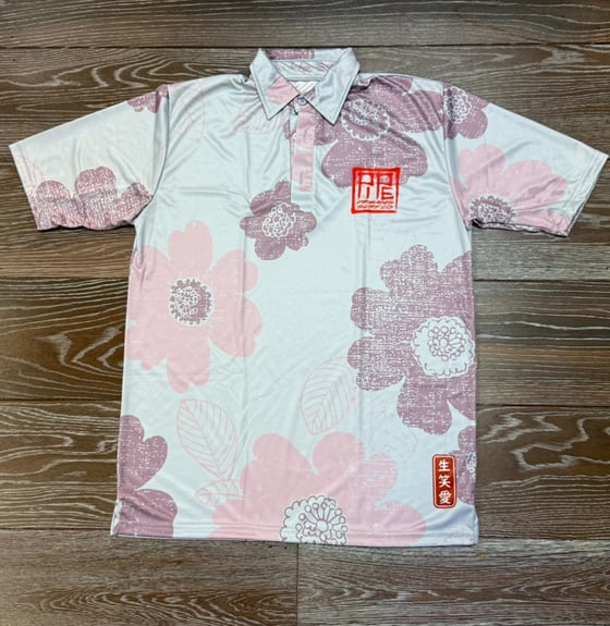 Image of PAISLEY SAKURA PURPLE DRI FIT POLO SHIRT
