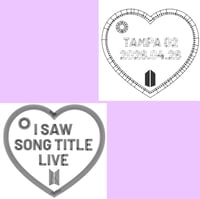 "I SAW _____ LIVE" Bag Tag | Double-sided