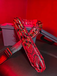 Image 1 of FLESHGRATER - "Royal Python" Red/Gold/Black