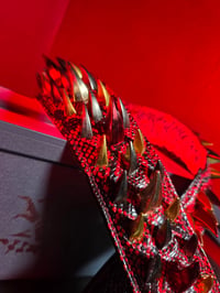 Image 2 of FLESHGRATER - "Royal Python" Red/Gold/Black