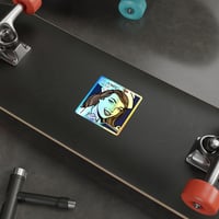 Image 5 of Holographic Die-Cut Sticker — Retro Nurse "It's Power Hour" Pop Art