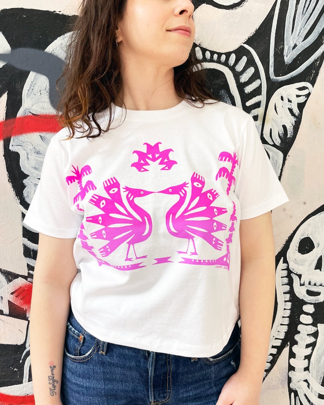 Peacock Crop Top