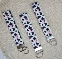 Image 3 of LV inspired wristlet keychains 
