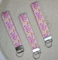 Image 4 of LV inspired wristlet keychains 