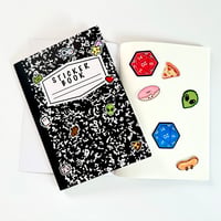 Image 3 of A5 Black Composition Reusable Sticker Book