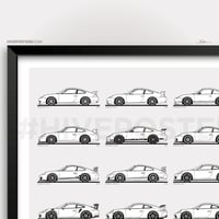Image 2 of Porsche 911 GT3 Generations Poster