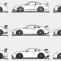 Image 5 of Porsche 911 GT3 Generations Poster