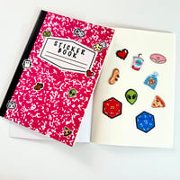 Image 3 of B5 Pink Composition Reusable Sticker Book