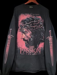 Image 2 of The Passion Of The Christ Custom Shirt - Vintage Style Graphic Long Sleeve Tee