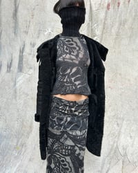 Image 2 of WOOL MESH TOP & SKIRT SET