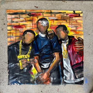 MITCH, ACE & RICO ORIGINAL PAINTING / 30x30"