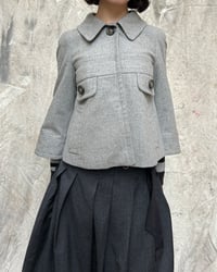 Image 1 of GREY WOOL SWING JACKET