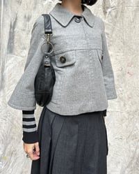 Image 2 of GREY WOOL SWING JACKET