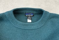 Image 2 of Patagonia Crew Knit Green XL Vintage 1990's
