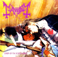 Image 1 of MAYHEM - Dawn Of The Black Hearts (12" LP on Carnage Colored Vinyl)