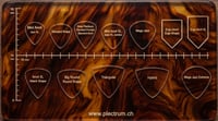 Image 9 of 4mm 'LAVA GLOW' plectrums 🔥