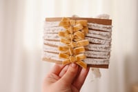 Toffee speckle bow 