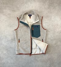 Image 2 of Patagonia Retro-X Fleece Vest Natural Nouveau Green Large Womens 