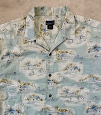 Image 2 of Patagonia Pataloha SS Shirt Tropical Island Large Mens Vintage 90's