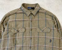 Image 2 of Patagonia Flannel Shirt Brown Medium Vintage 1997