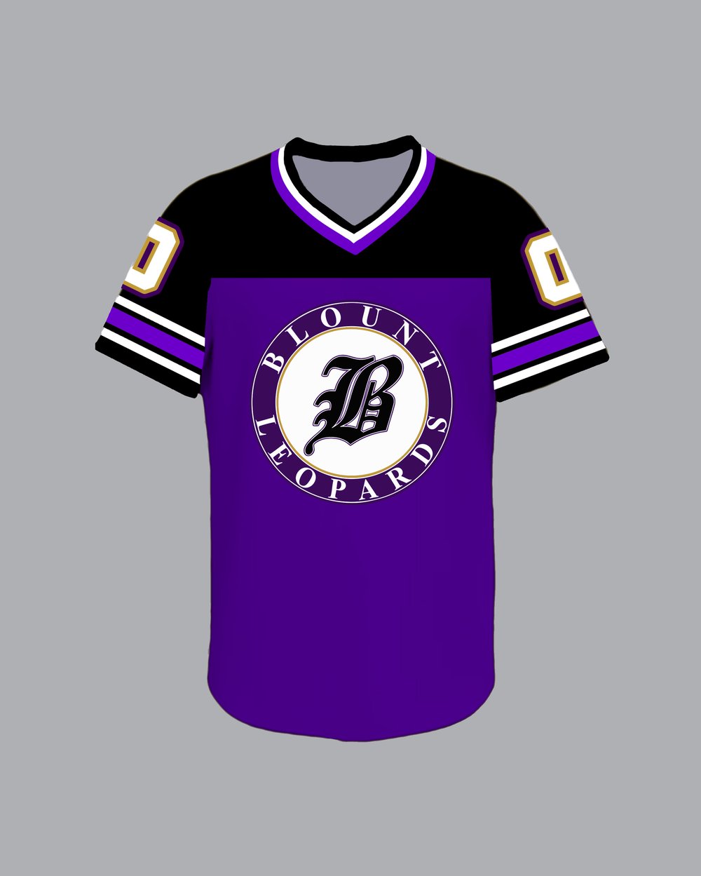 Image of Blount Black and Purple Pullover Jersey