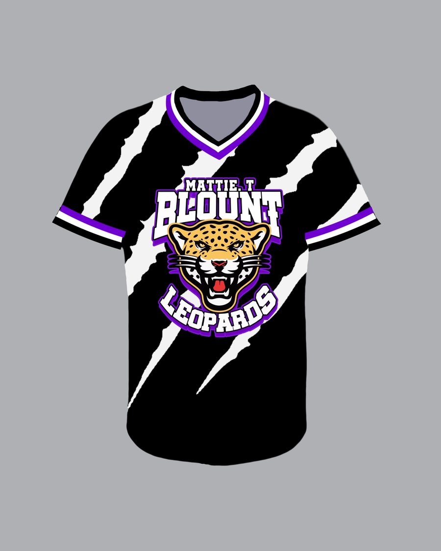 Image of Blount Leopards Black and White Pullover Jersey