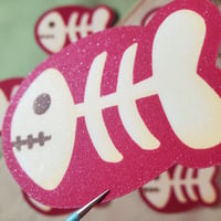 Image 3 of Skelly Fish ~ Stickers