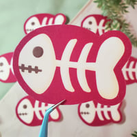 Image 2 of Skelly Fish ~ Stickers