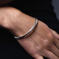 Image 2 of Wave Bangle (Sterling Silver)