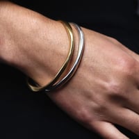 Image 4 of Wave Bangle (Sterling Silver)