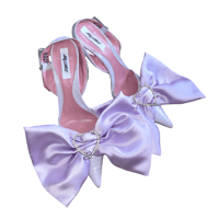 Image 1 of LILAC BOW heel 40