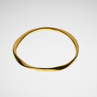Image 1 of Wave Bangle (18ct Gold Plated)