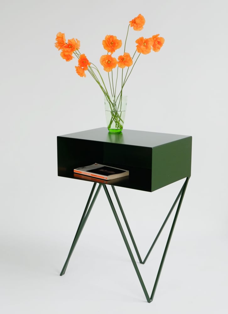 Image of Ex-display deep green Robot side table 