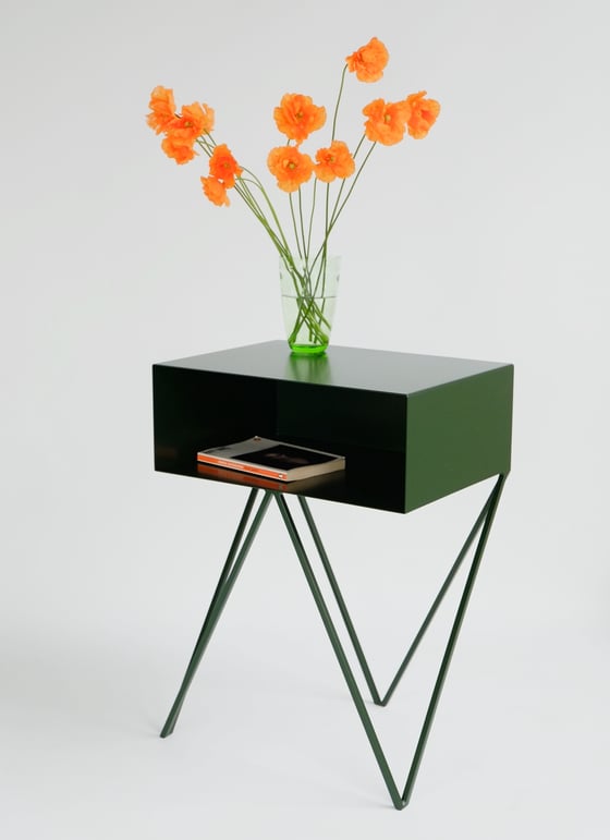 Image of Ex-display deep green Robot side table 