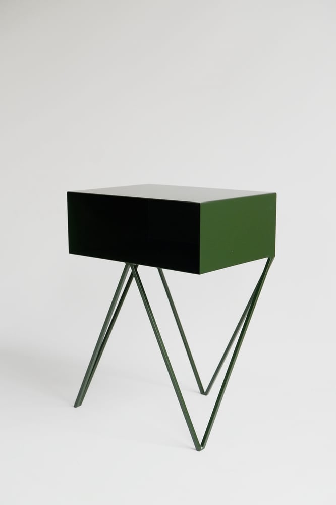 Image of Ex-display deep green Robot side table 